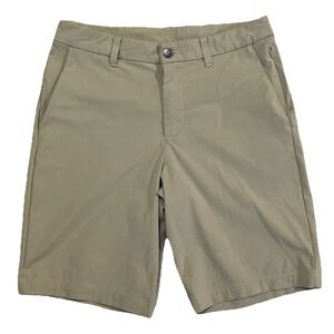 Lululemon Mens Commission Classic-Fit 10" Warpstreme Beige Shorts 30